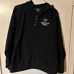 Charles River Apparel Black Windbreaker